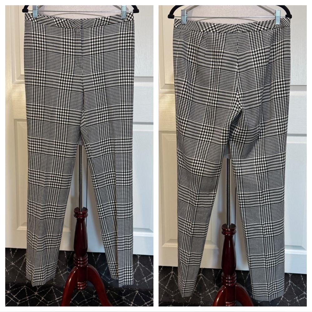 Escada houndstooth tweed pants